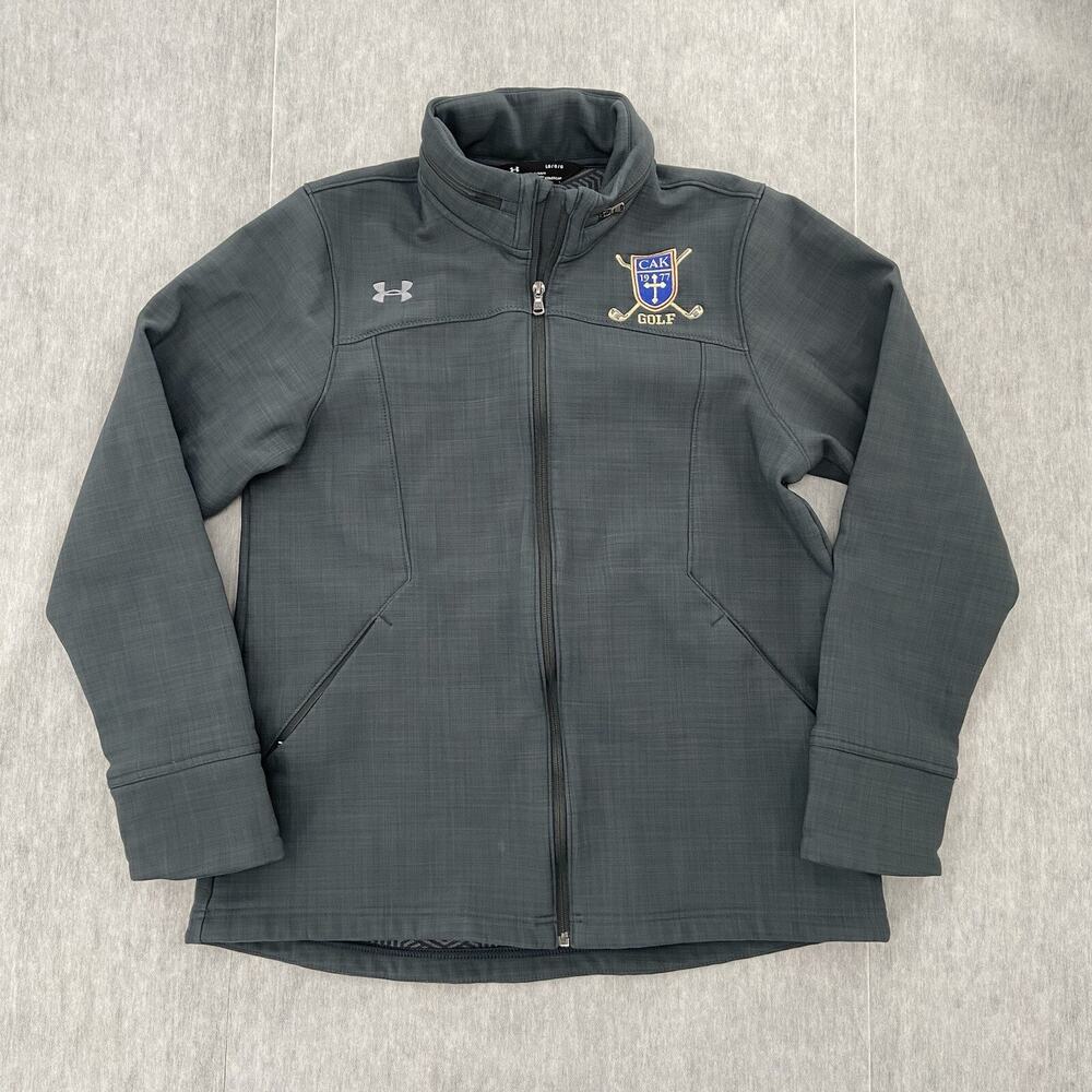Under Armour Jacket Womens Large Gray Full Zip Coldgear Infrared CAK Golf Ladies